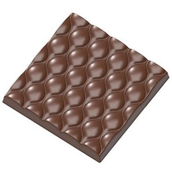 Chocolate World 63g Square Bar Polycarbonate Chocolate Mould